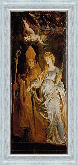 Картина в раме - Altarpiece of Raising of Cross (Outer Wing Staints Catherine of Alexandria and Eligius). Питер Пауль Рубенс