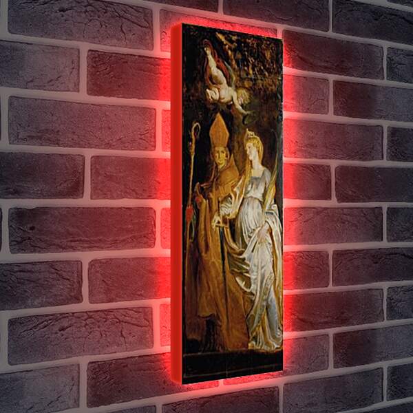 Лайтбокс световая панель - Altarpiece of Raising of Cross (Outer Wing Staints Catherine of Alexandria and Eligius). Питер Пауль Рубенс