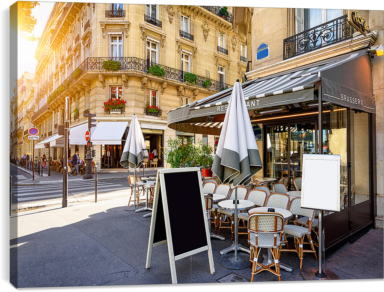 Постер и плакат - Кафе на улице Парижа