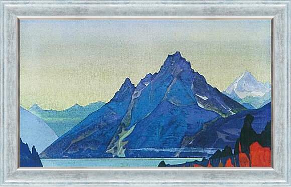 Картина в раме - Озеро Нагов. Рерих Николай