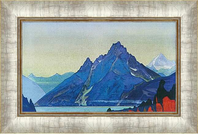 Картина в раме - Озеро Нагов. Рерих Николай