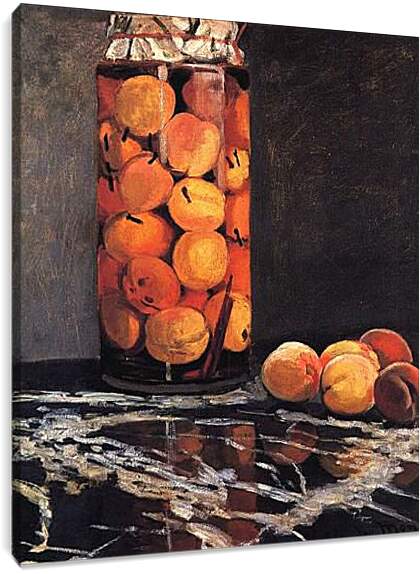 Постер и плакат - Pot of Peaches. Клод Моне