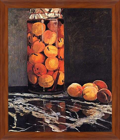 Картина в раме - Pot of Peaches. Клод Моне
