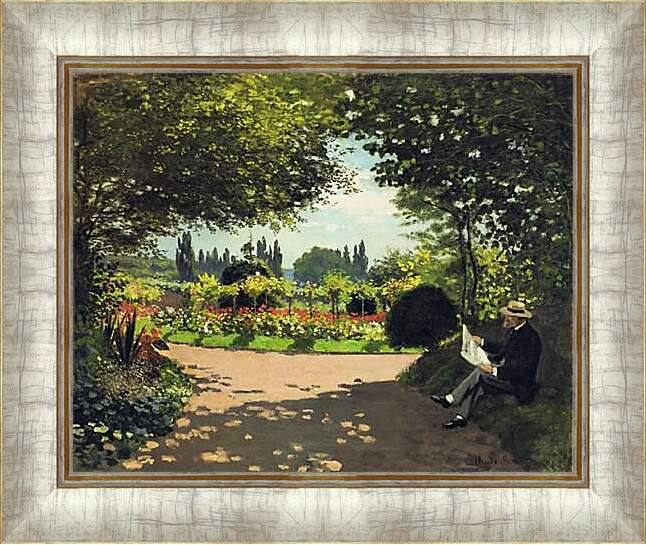 Картина в раме - Сад. Клод Моне