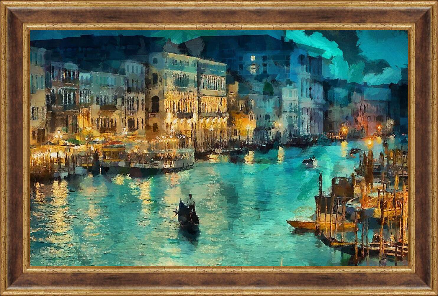 Картина в раме - Вечер, Венеция