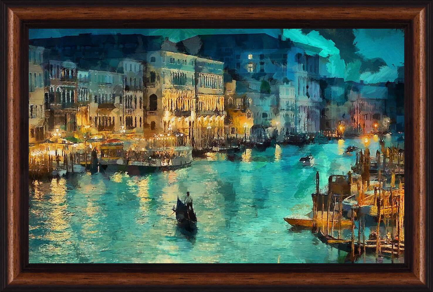 Картина в раме - Вечер, Венеция