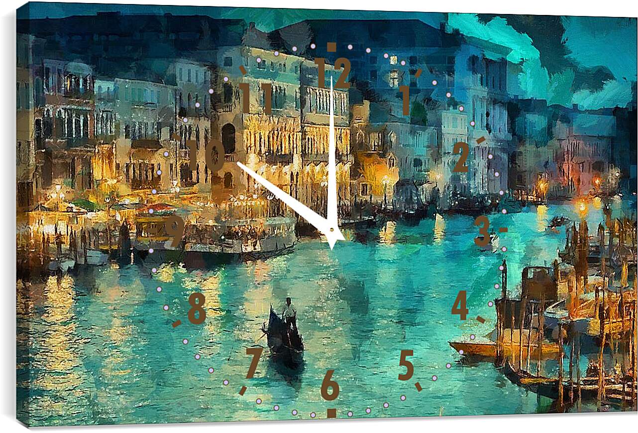 Часы картина - Вечер, Венеция