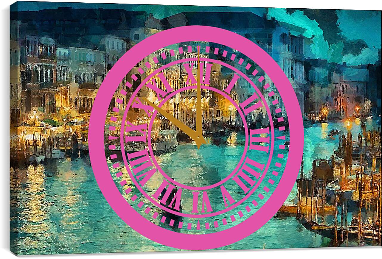 Часы картина - Вечер, Венеция