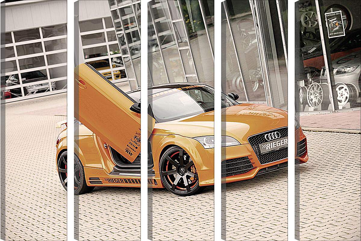 Модульная картина - Оранжевая Audi