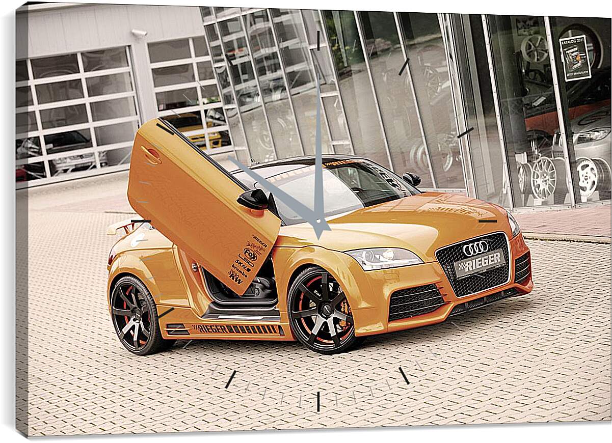 Часы картина - Оранжевая Audi
