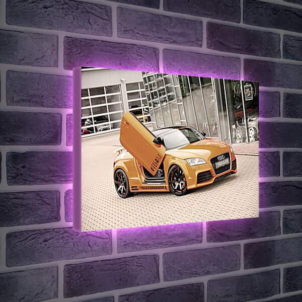 Лайтбокс световая панель - Оранжевая Audi