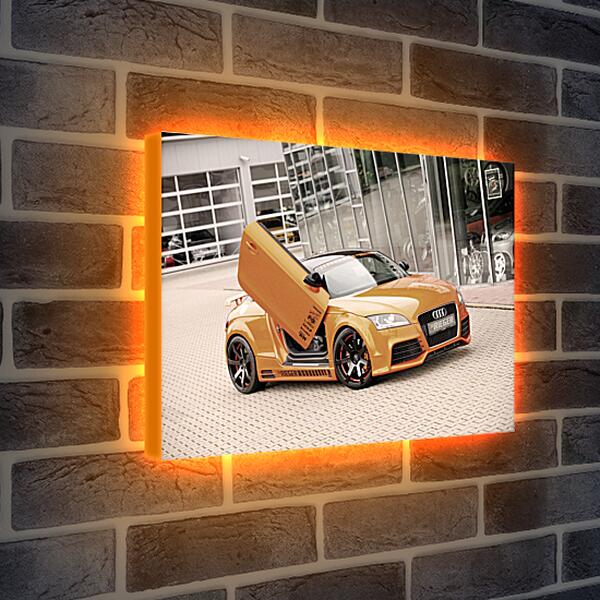 Лайтбокс световая панель - Оранжевая Audi