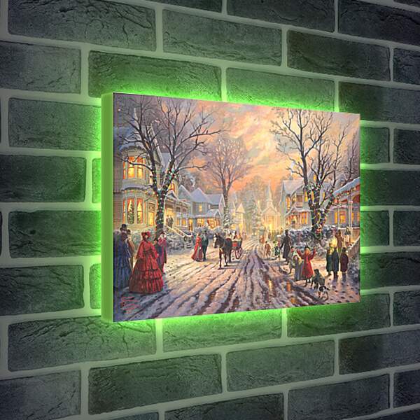 Лайтбокс световая панель - Рождество