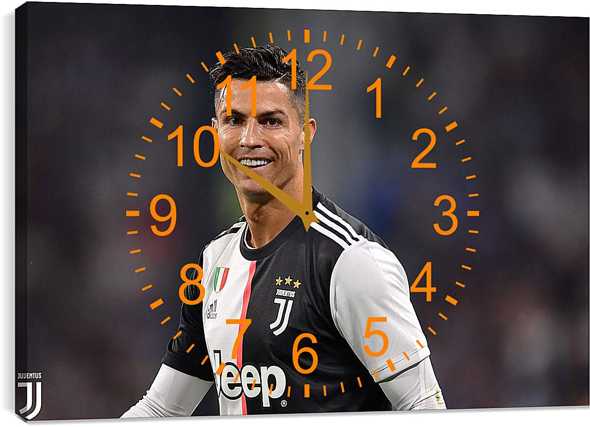 Часы картина - Криштиану Роналду. Juventus.