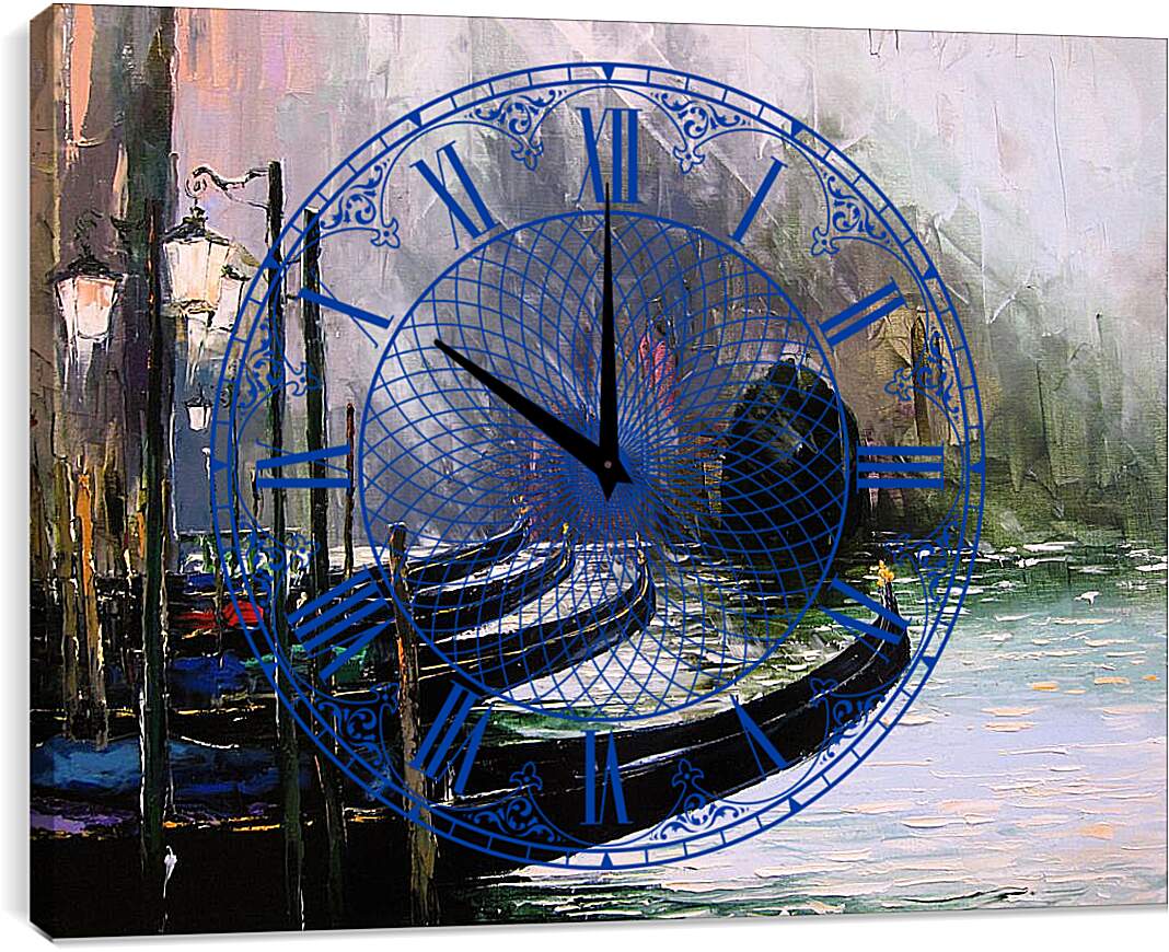 Часы картина - Гондолы АРТ