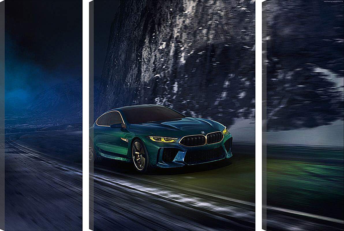 Модульная картина - Новый автомобиль BMW