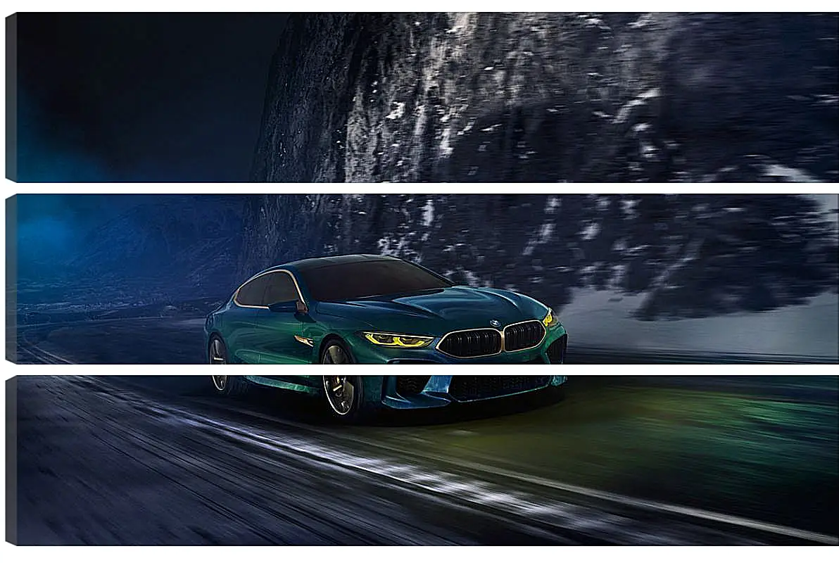 Модульная картина - Новый автомобиль BMW