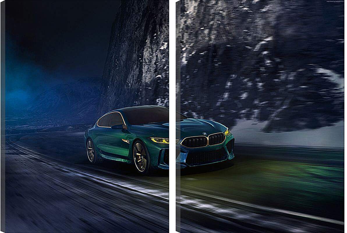 Модульная картина - Новый автомобиль BMW