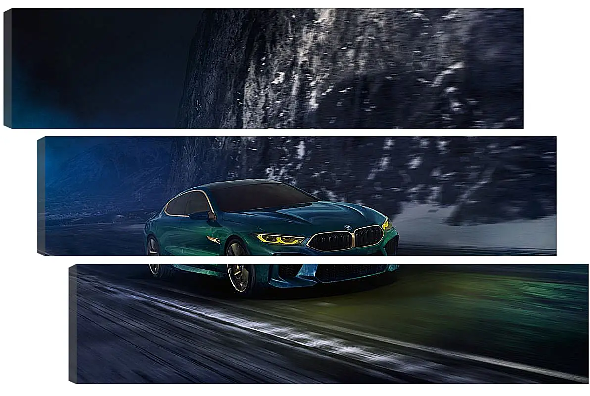 Модульная картина - Новый автомобиль BMW