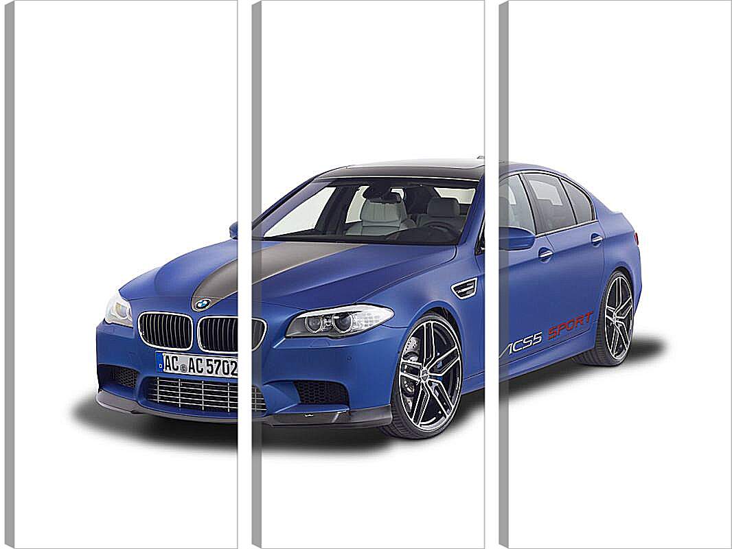 Модульная картина - Синяя BMW
