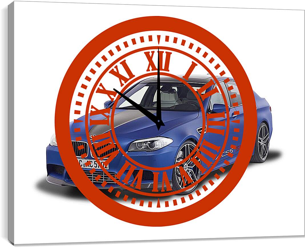 Часы картина - Синяя BMW