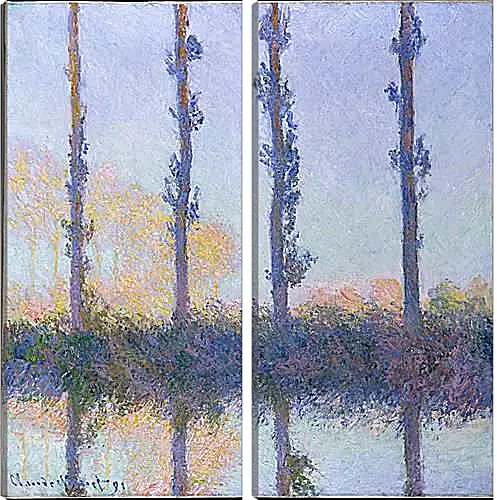 Модульная картина - Poplars (Four Trees). Клод Моне