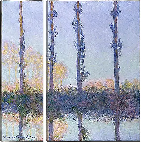 Модульная картина - Poplars (Four Trees). Клод Моне