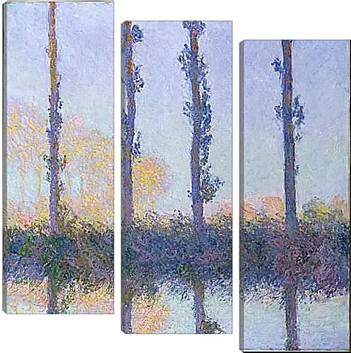 Модульная картина - Poplars (Four Trees). Клод Моне