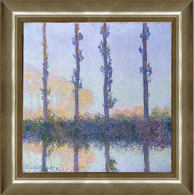 Картина в раме - Poplars (Four Trees). Клод Моне