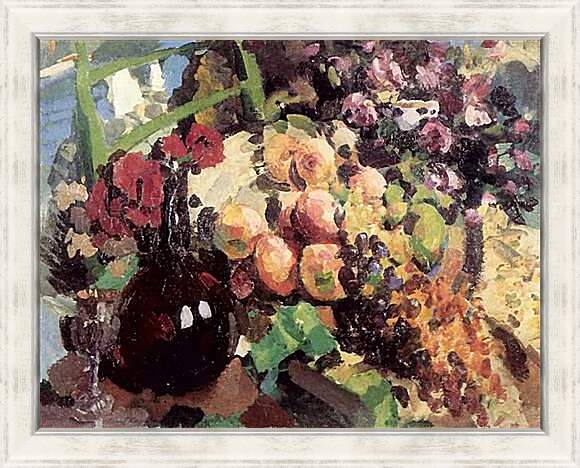 Картина в раме - Wine and fruit. Коровин Константин