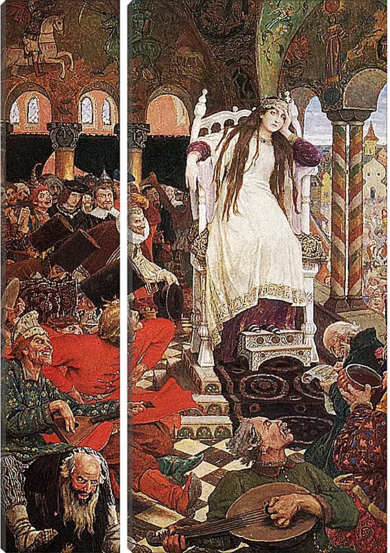 Модульная картина - Царевна-несмеяна. Виктор Васнецов