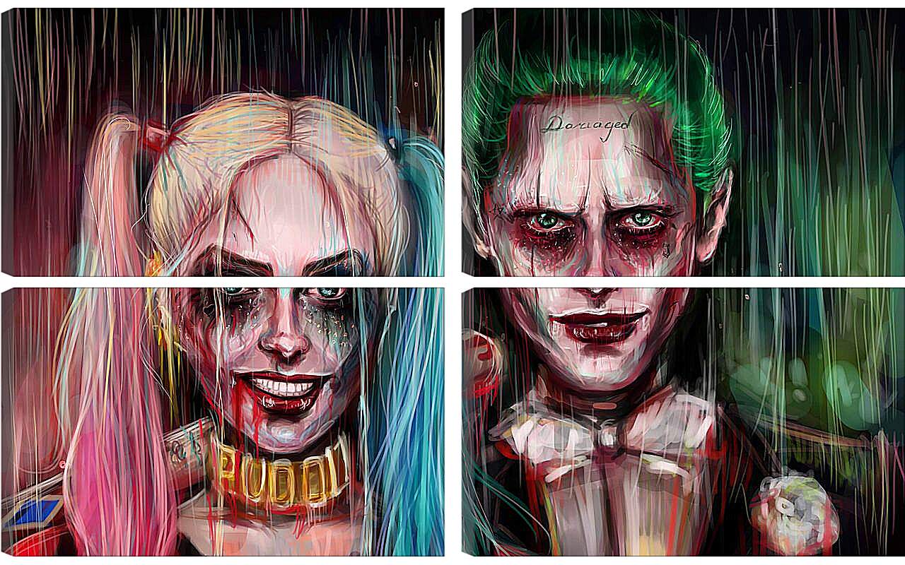 Модульная картина - Harley Quinn Joker