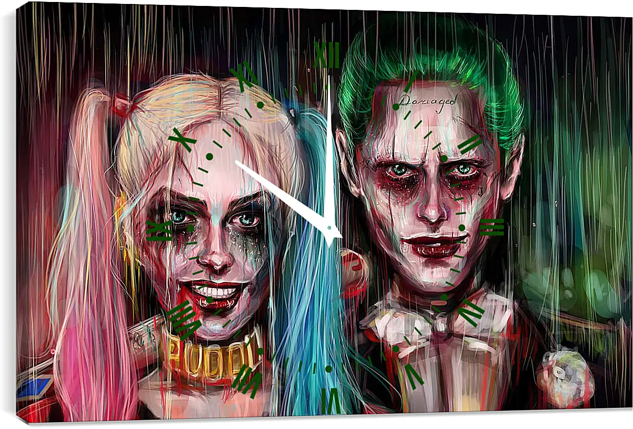 Часы картина - Harley Quinn Joker