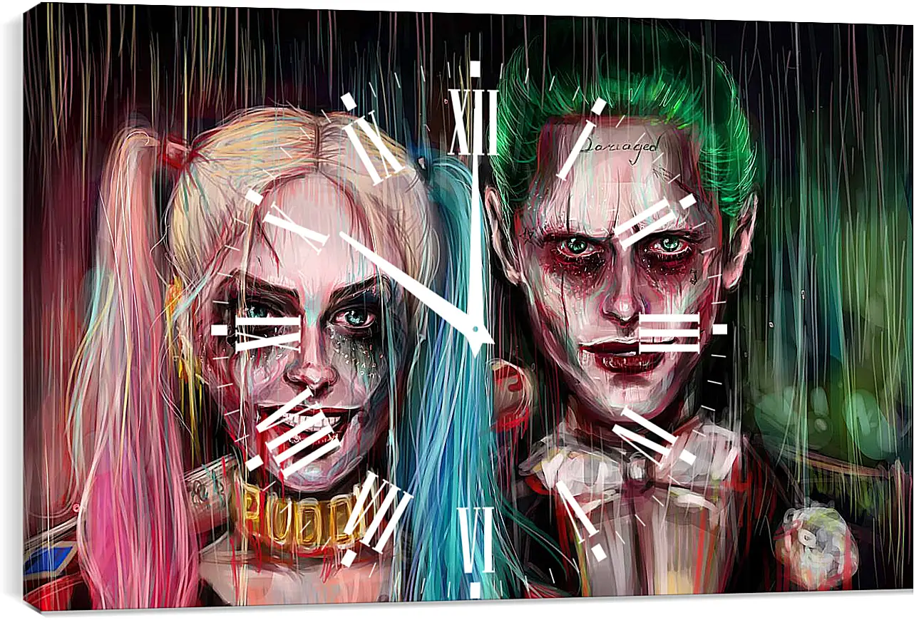 Часы картина - Harley Quinn Joker