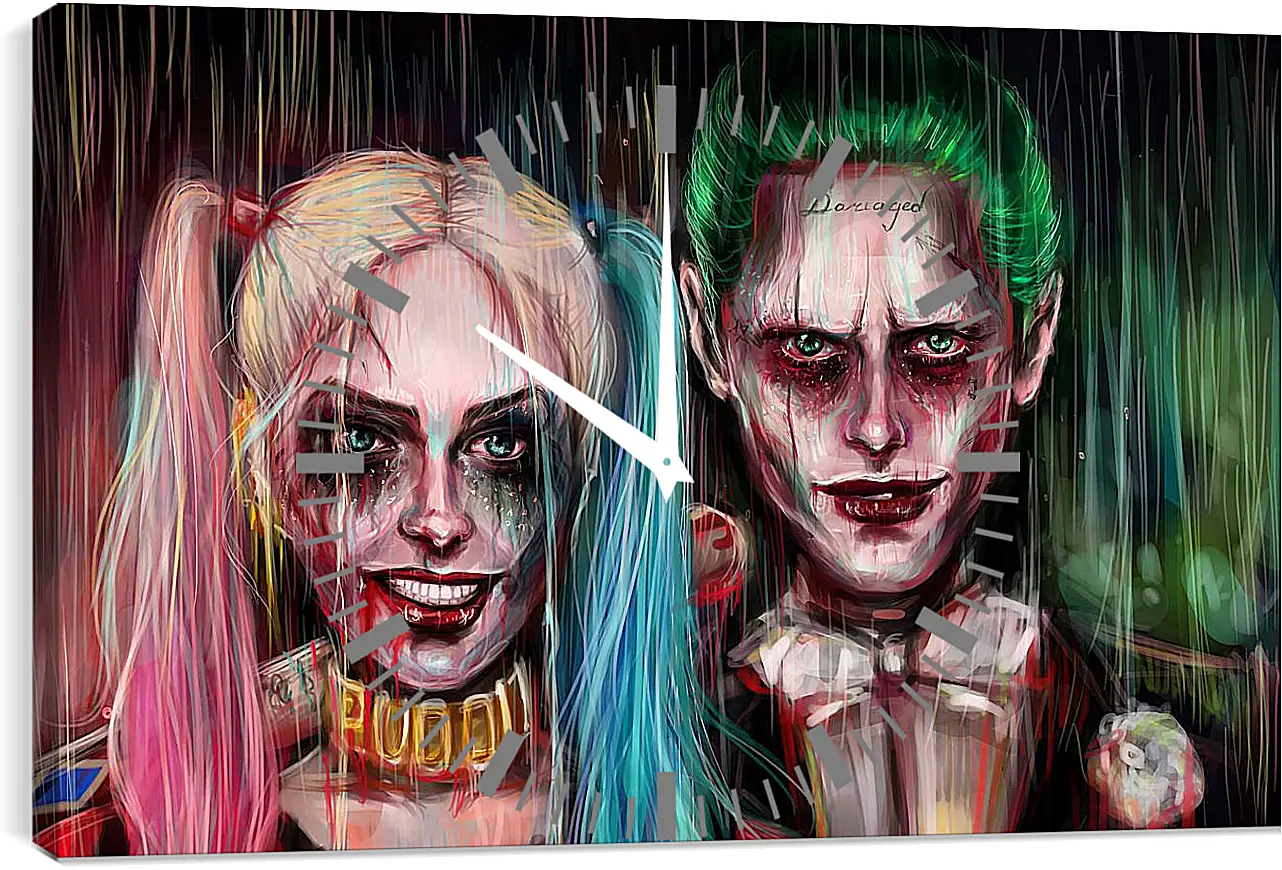 Часы картина - Harley Quinn Joker