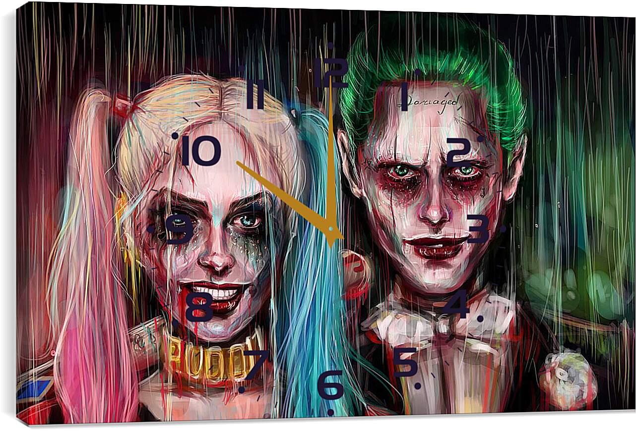 Часы картина - Harley Quinn Joker