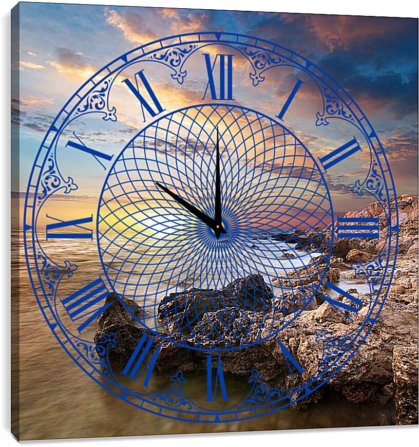 Часы картина - Каменый берег