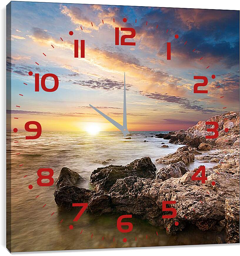 Часы картина - Каменый берег