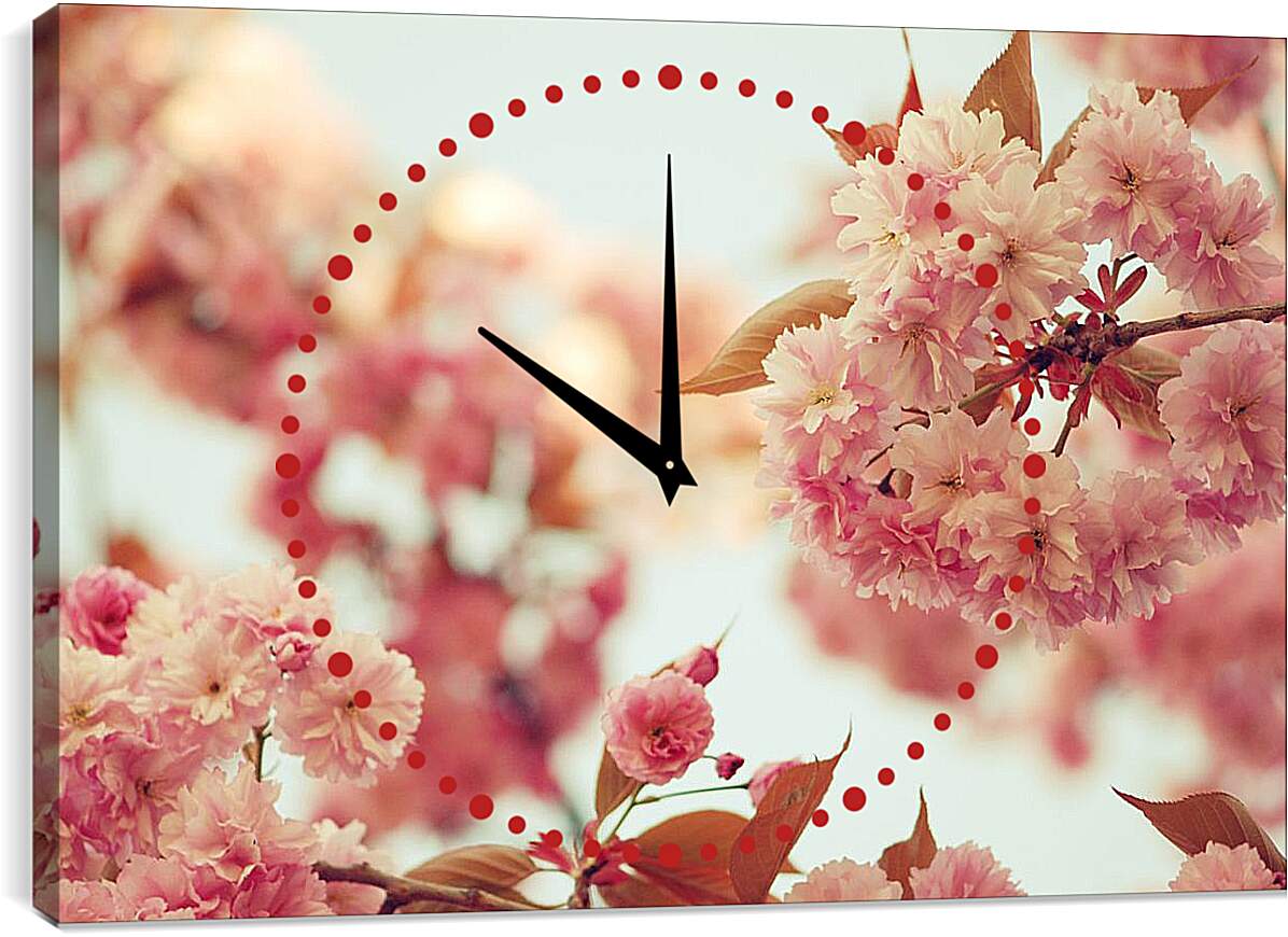 Часы картина - Сад сакуры