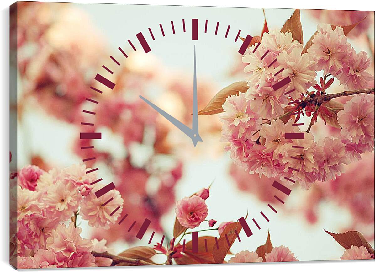 Часы картина - Сад сакуры