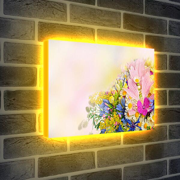 Лайтбокс световая панель - Весенние цветы