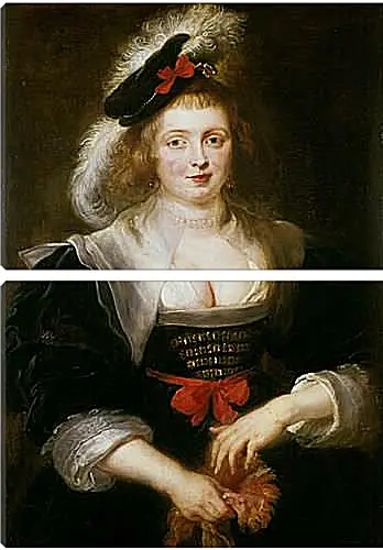 Модульная картина - Portrait of Helene Fourment. Питер Пауль Рубенс