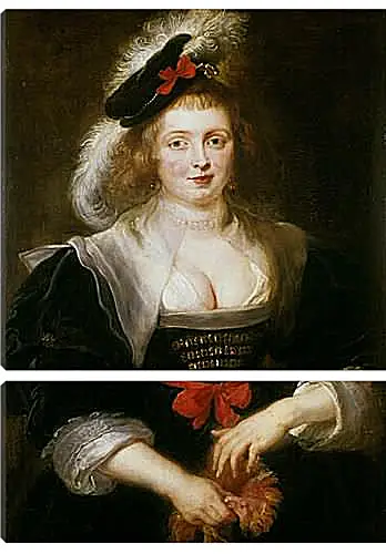 Модульная картина - Portrait of Helene Fourment. Питер Пауль Рубенс