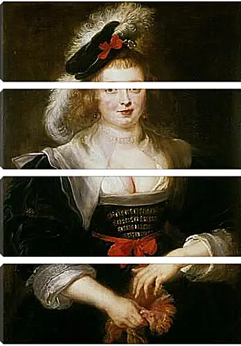 Модульная картина - Portrait of Helene Fourment. Питер Пауль Рубенс