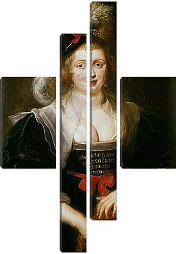 Модульная картина - Portrait of Helene Fourment. Питер Пауль Рубенс