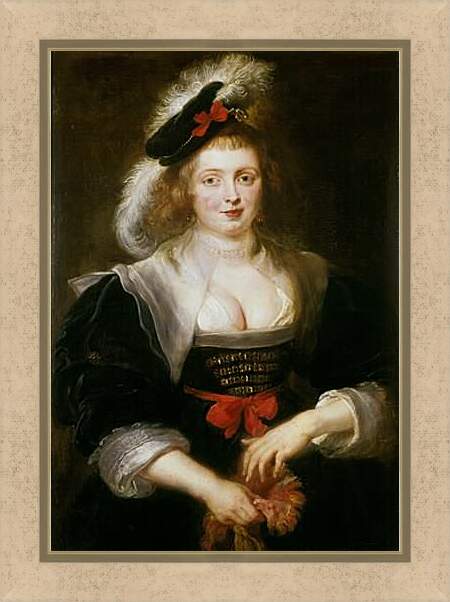 Картина в раме - Portrait of Helene Fourment. Питер Пауль Рубенс