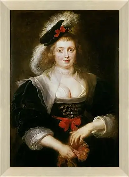 Картина в раме - Portrait of Helene Fourment. Питер Пауль Рубенс