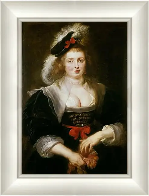 Картина в раме - Portrait of Helene Fourment. Питер Пауль Рубенс