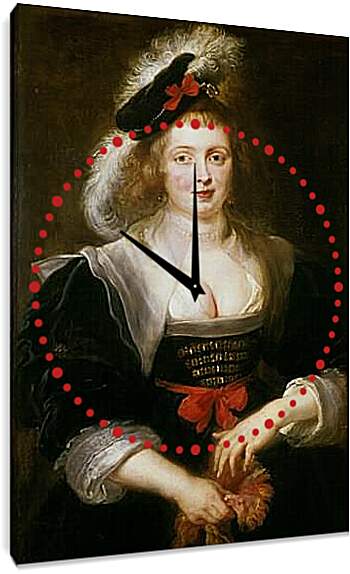 Часы картина - Portrait of Helene Fourment. Питер Пауль Рубенс