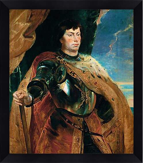 Картина в раме - Карл, герцог бургундский. Питер Пауль Рубенс